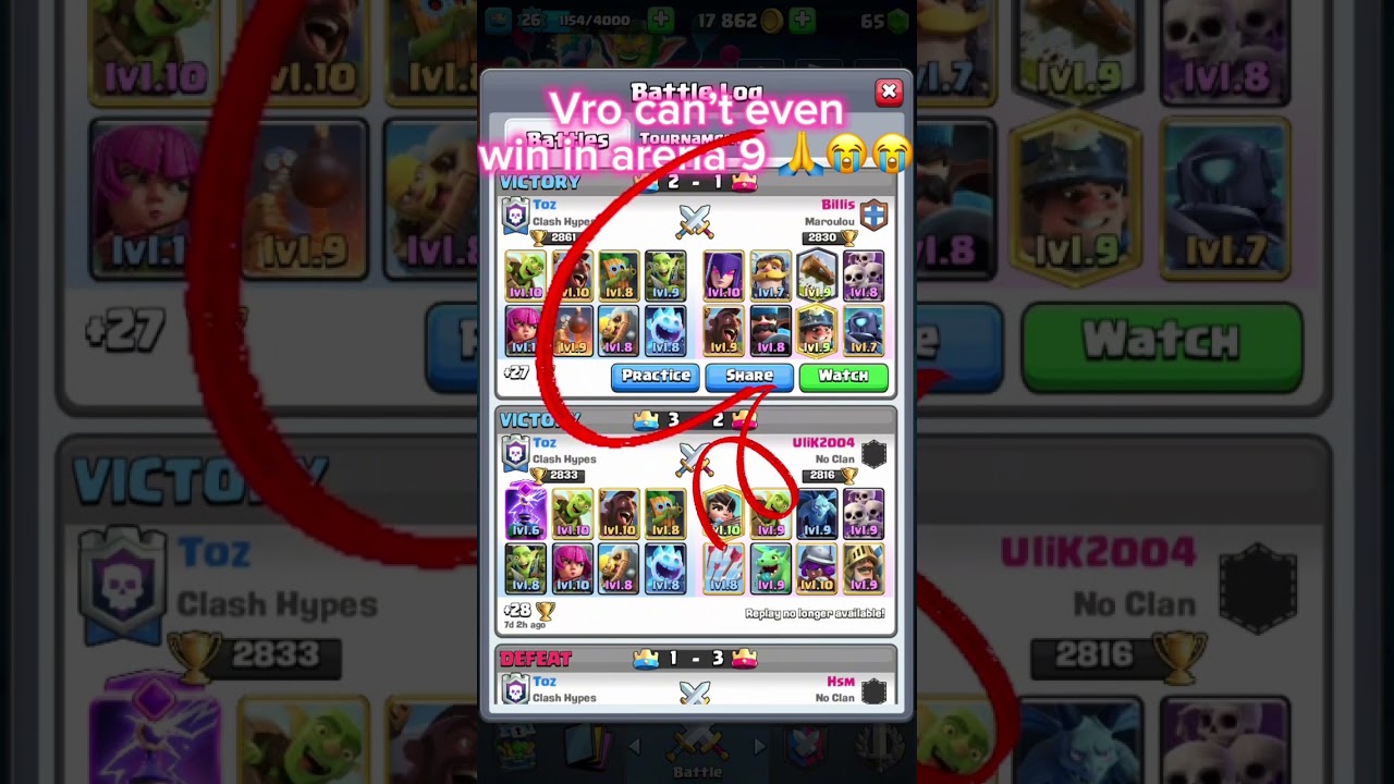 Can’t win in arena 9 😭 