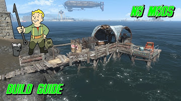 Wasteland Fishing Dock - 15 min build (no mods) FALLOUT 4