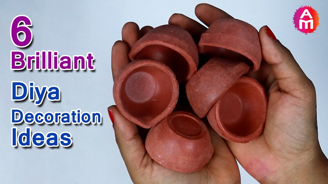 6 Brilliant Ways To Decorate Plain Diya At Home Diya Painting Idea 6-brilliant-ways-to-decorate-plain-diya-at-home-diya-painting-idea