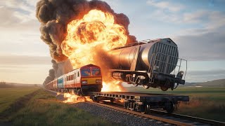 How 12 Ukrainian Drones Obliterated a $127 Million Russian War Train
