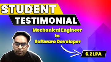 Student Testimony : A journey from Mechanical Engineer to Software Developer