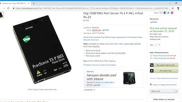 Coming 12/31/18: Digi 70001993 Port Server TS 4 P MEI 4 Port Rs-23