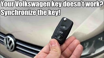 Your Volkswagen key doesn’t work? How to synchronize the key fob VW Polo Golf 5 Passat Touran Caddy