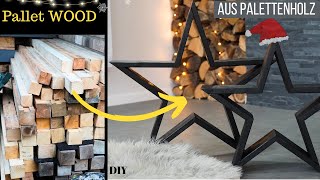 Ideen aus Paletten Holz/Weihnachtssterne aus Holz/How to make a Wooden Star DIY