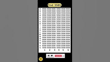 Find the unique number in this Image | Brain Visible | #shorts #games #eyesgame #shortsgame