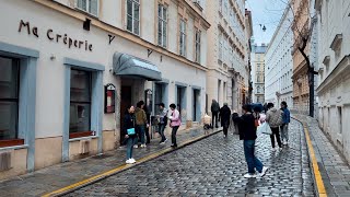 Walk In Vienna On A Rainy Day, April 2023 | 4K Hdr