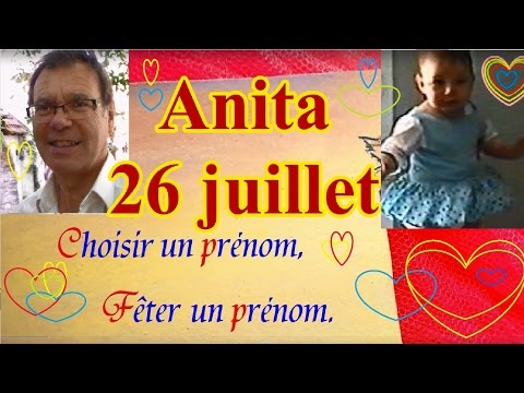 Vidéo: La Signification Du Nom Anita