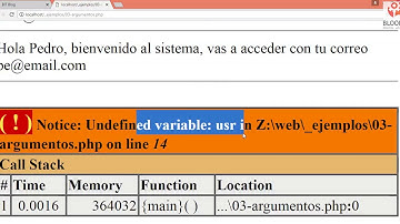 Curso BackEnd U1·29 - Funciones: Paso de argumentos y parámetros - PHP