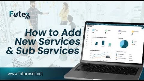Live Demo: Futex ERP Services & Sub-Services | Easily Add Service Setup