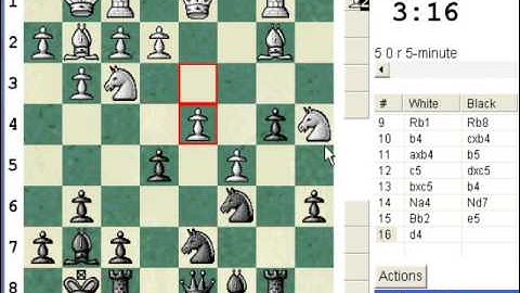 Chess World.net presents Blitz #498 vs Namrepus (1988) English: symmetrical, main line with d3
