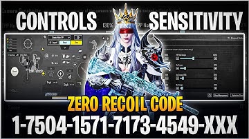 BGMI 3.8 UPDATE SENSITIVITY CODE | BGMI BEST SENSITIVITY SETTINGS | BGMI ZERO RECOIL SENSITIVITY