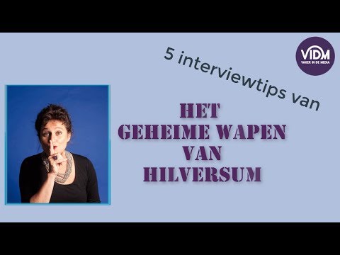 Interview voorbereiding met Het Geheime Wapen van Hilversum