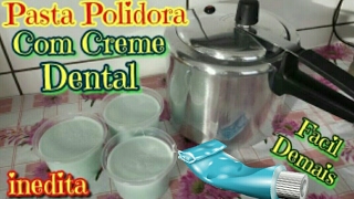 A MELHOR PASTA POLIDORA ABRASIVA PARA PANELAS COM CREME DENTAL