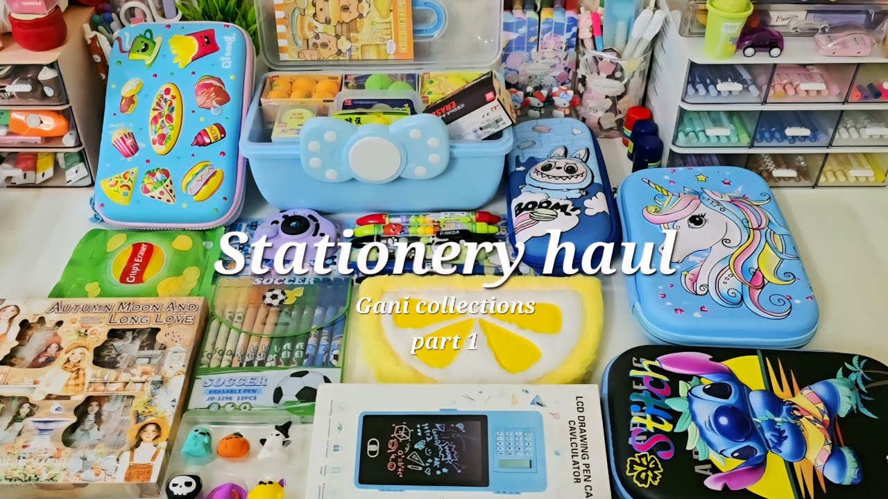 Unboxing cute and new stationery items ✨️ 💕 back to school haul...lot of new stationery 💗