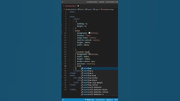 How To Make Facebook Logo | HTML CSS #shorts