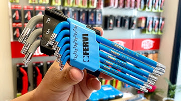 Bộ lục giác hoa khế, đầu sao 9 cây có nam châm FERVI 0545/FT