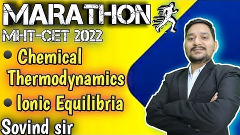 MHT-CET MARATHON - PHYSICAL CHEMISTRY | CHAPTER - 3 & 4 | SOVIND SIR | ALL ABOUT CHEMISTRY |