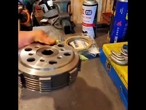 نکته در مورد جمع کردن کلاچ موتورسیکلت کلاچ تقویت صفحه انجین آفرود تقویت تعمییر