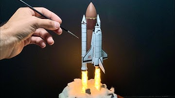 How to Make NASA Space Shuttle Launch Diorama - 1/288 Space Shuttle Discovery