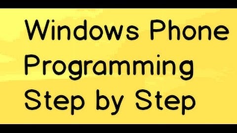 How to create a simple windows phone application ?