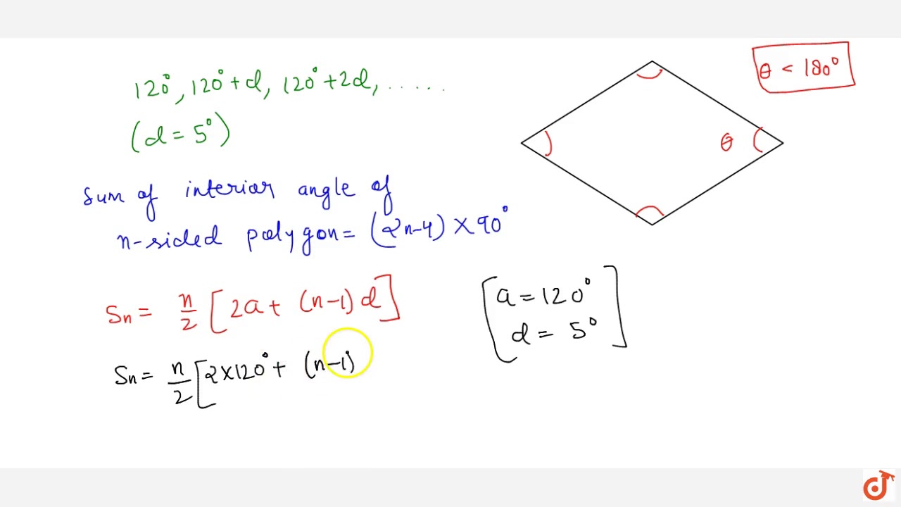 The Interior Angles Of A Polygon Are In A P The Smallest Angle Is Ltmath Gt Ltmrow Gt Ltms
