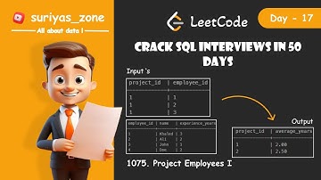 17) 1075.Project Employees I | SQL Interview Question | Data Engineer Interview Questions