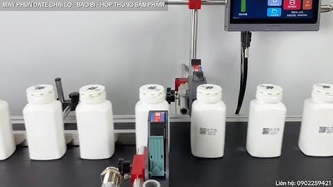 Máy in phun date chai lọ | Máy in phun date bao bì & hộp sản phẩm | In date hộp mực | LH: 0902259421