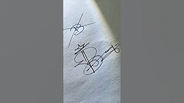 ❤️ amazing signature letter B . how to sign letter B . signature tutorial for beginners #signature