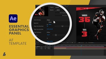 After Effects Essential Graphics For Sport Designers