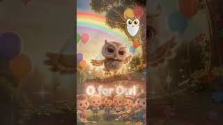 O for owl 🦉 | ABC Learning for Kids | Fun Alphabet Song|#shorts