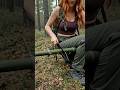 The ultimate bamboo cutting hack 🎋✨ #bushcraft #survival #lifehack #outdoors