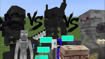 XANS vs SCP-682, SCARLET SKELETON TITAN vs SKELETON PRIME vs ASHES TITAN and more! MCPE Mob Battles!