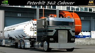 *Peterbilt 362 Cabover* Fuel Oil Hauled Phoenix to Tucson *SCS Graphics/TAA Combo* ATS PC 4K 1.56