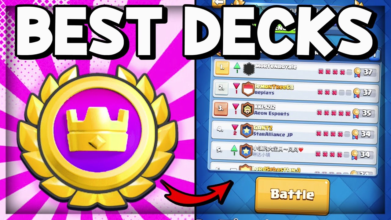 Top 3 Royal Tournament Decks! (Clash Royale)
