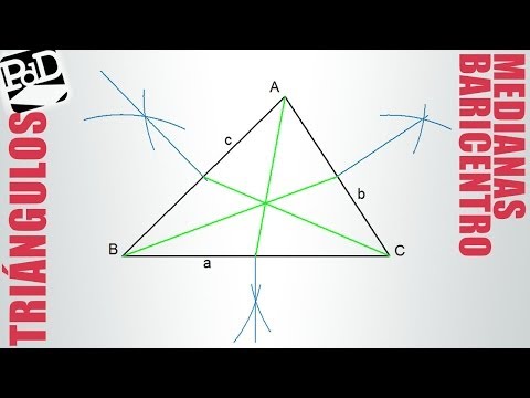 Vídeo: Com es troba la mediana i el centroide d'un triangle?