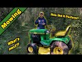 JOHN DEERE 317 MOWING TALL GRASS