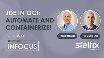 JDE in OCI Automate and Containerize