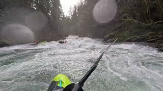 Kayaking a Juicy North Fork Washougal - Bridge to Bridge + Big Eddy