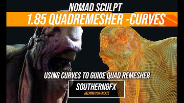 Nomad Sculpt update 1.85 - Quadremesher curves