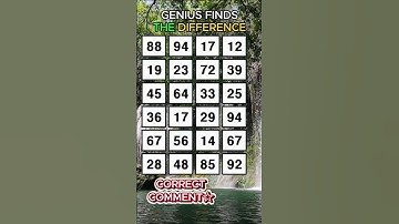 CAN YOU FIND THEM ALL? Find 3 pairs of identical numbers/Dementia Prevention Quizzes/Tests.No233