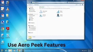 How to Use/Enable Aero Peek in Windows 7?