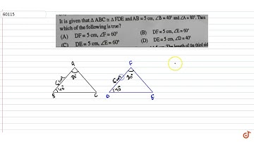 (A) 4 cm D is a point on the side BC of a ? ABC such that AD bisects ZBAC. Then (A) (B) 5 cm (C...