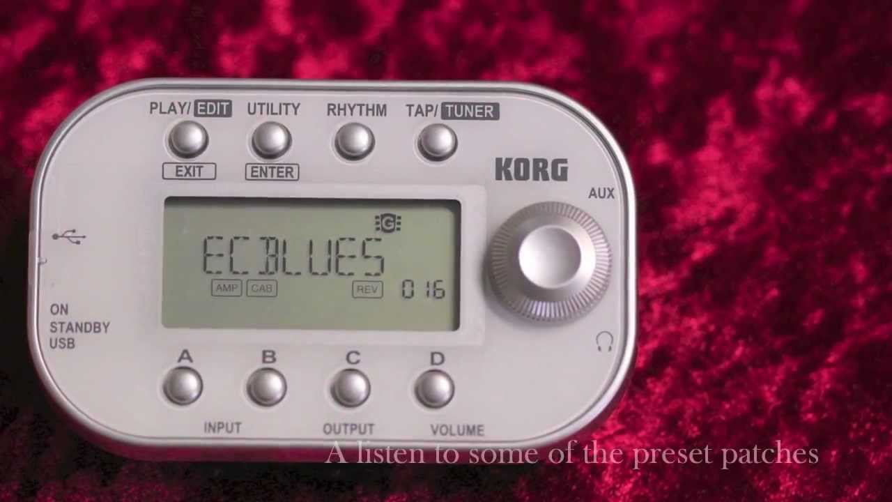 Korg Pandora Mini Personal Guitar and Bass FX Processor Demo - Nevada Music  UK