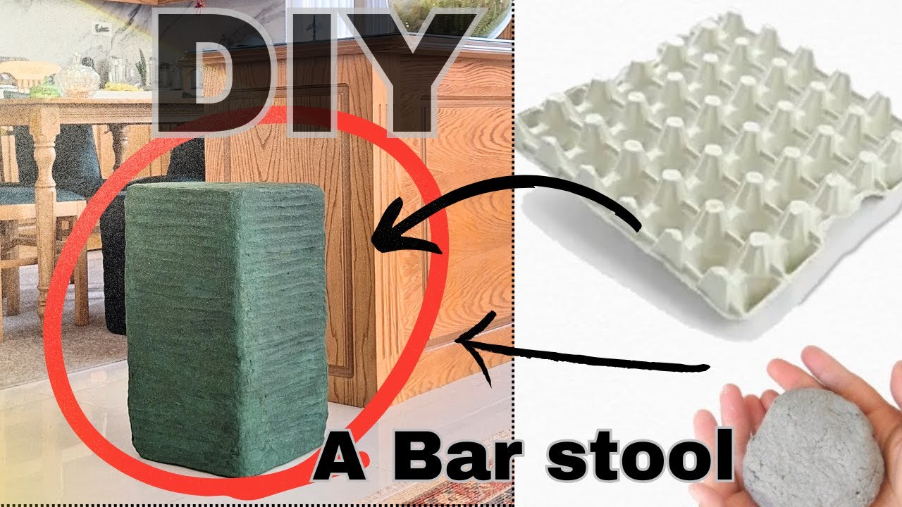 I Turned Egg Cartons and Papier-Mâché into a Real Counter Chair (You Won’t Believe the Result!)