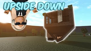 Building an UPSIDE DOWN HOUSE in BLOXBURG *and struggling* | roblox