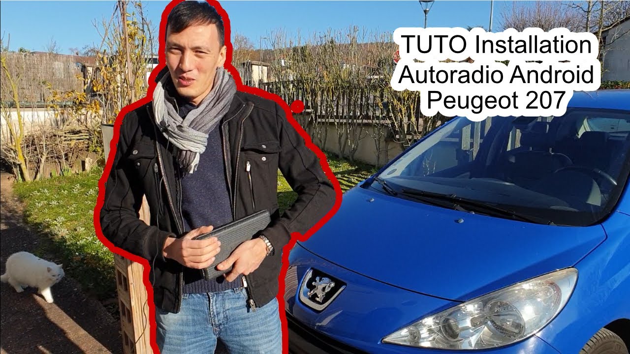 Autoradio full tactile GPS Bluetooth Android & Apple Carplay Peugeot 206+,  207, 207 CC, 207 SW + caméra de recul