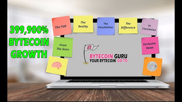 GuruTalk- Bytecoin 399,900% GAIN [BCN], Supply, FUD, The Reality (Pt1) // Bytecoin Guru