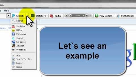How to use the search options in the Toolbar. www.finance-toolbar.com