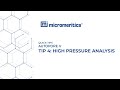 Quick Tips | Autopore V | Tip: Starting a High Pressure Analysis