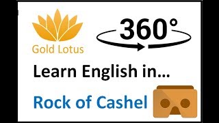 Learn English in VR & 360° - Virtual Reality English Lesson - Rock of Cashel, Ireland | Gold Lotus screenshot 5